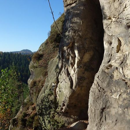 Gasthaus "Zum Wanderstuebel" Hinterhermsdorf Esterno foto